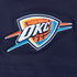 2025-26 CITY EDITION OKC THUNDER PRO STANDARD T-SHIRT in Blue - Front Chest Logo View 