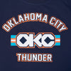 2025-26 CITY EDITION OKC THUNDER PRO STANDARD T-SHIRT in Blue - Front Detail View 
