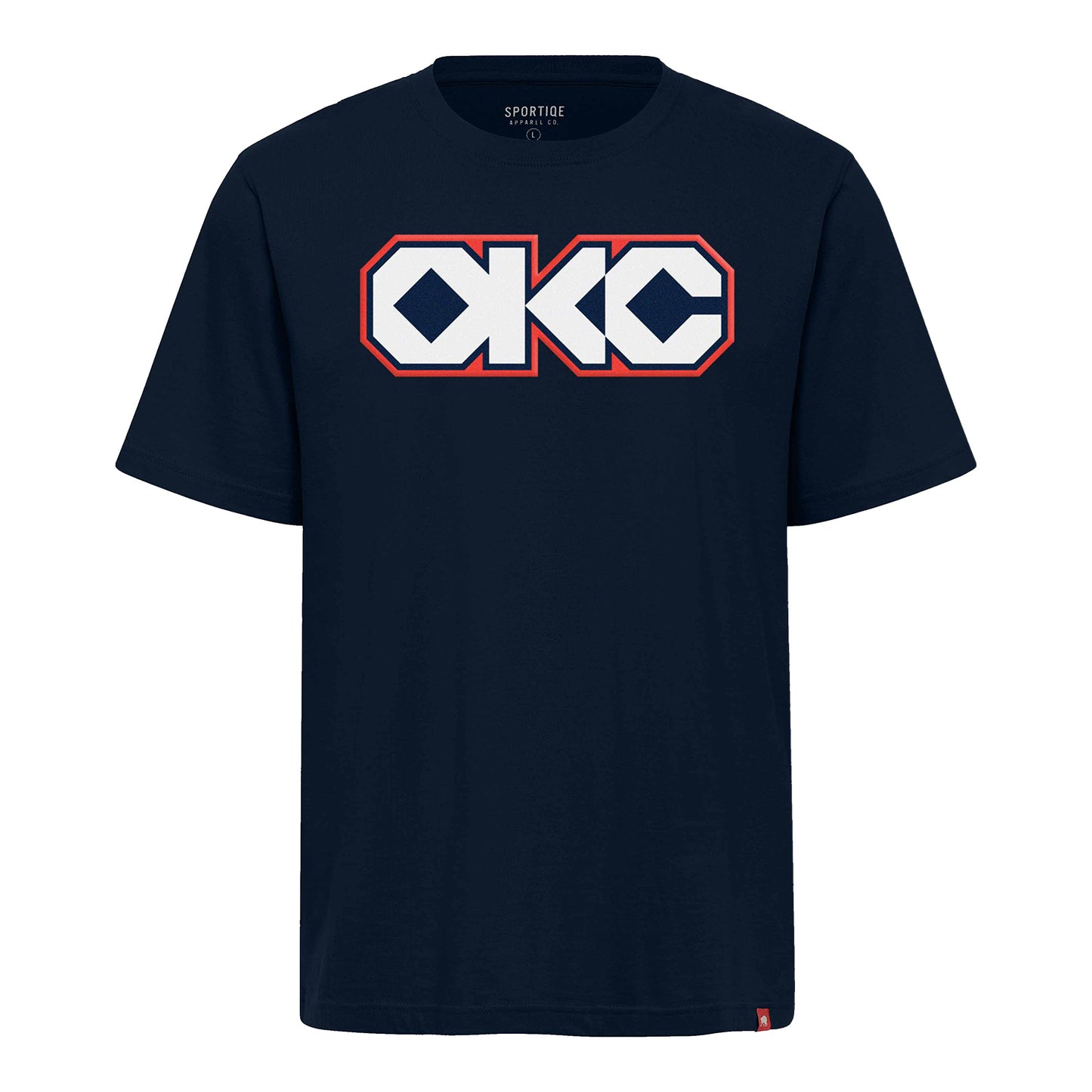 OKC Thunder Sportiqe City Edition 2025-26 Native Turtle Duke T-Shirt in Blue - Front View