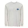 OKC Thunder Sportiqe Pocket Long Sleeve T-Shirt in White - Front View