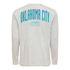 OKC Thunder Sportiqe Pocket Long Sleeve T-Shirt in White - Back View 