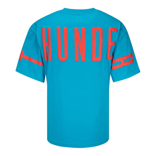 OKC Thunder Native Bold Wordmark T-Shirt in Blue - Back View