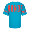 OKC Thunder Native Bold Wordmark T-Shirt in Blue - Back View