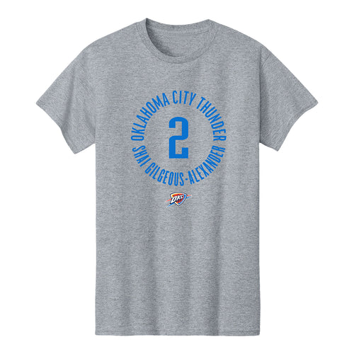 OKC THUNDER SHAI GILGEOUS-ALEXANDER CIRCLE N&N T-SHIRT