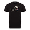 OKC THUNDER 2025 NBA FINALS SPORTIQE SCRIPT T-SHIRT in Black - Front View