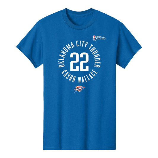 OKC THUNDER CASON WALLACE CIRCLE NBA FINALS N&N T-SHIRT