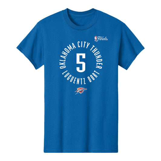 OKC THUNDER LUGUENTZ DORT CIRCLE NBA FINALS N&N T-SHIRT