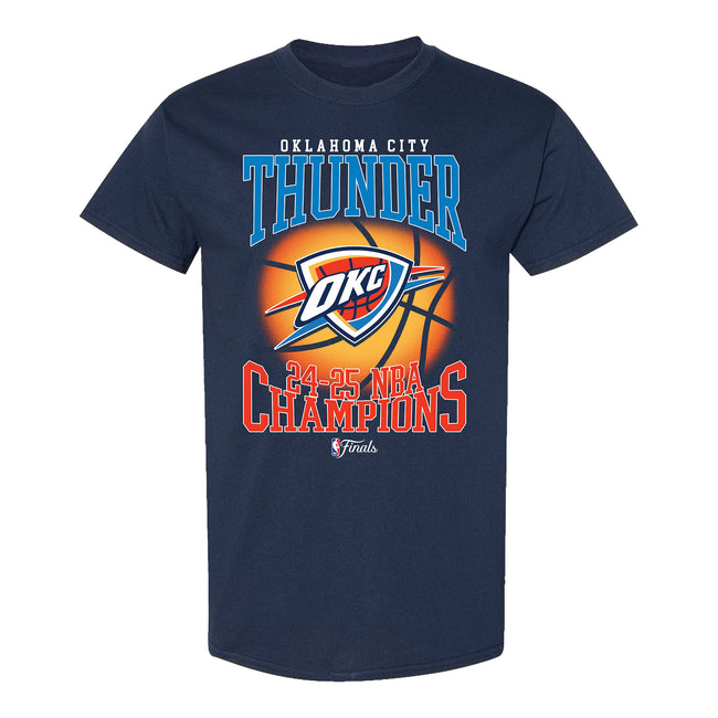 nbaかーど OKC THUNDER 2025 NBA CHAMPIONS BASKETBALL T-SHIRT | Official