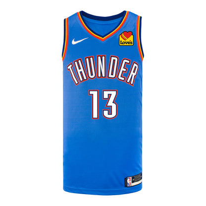 OKLAHOMA CITY THUNDER OTEGA OWEH ICON SWINGMAN JERSEY in Blue - Front view