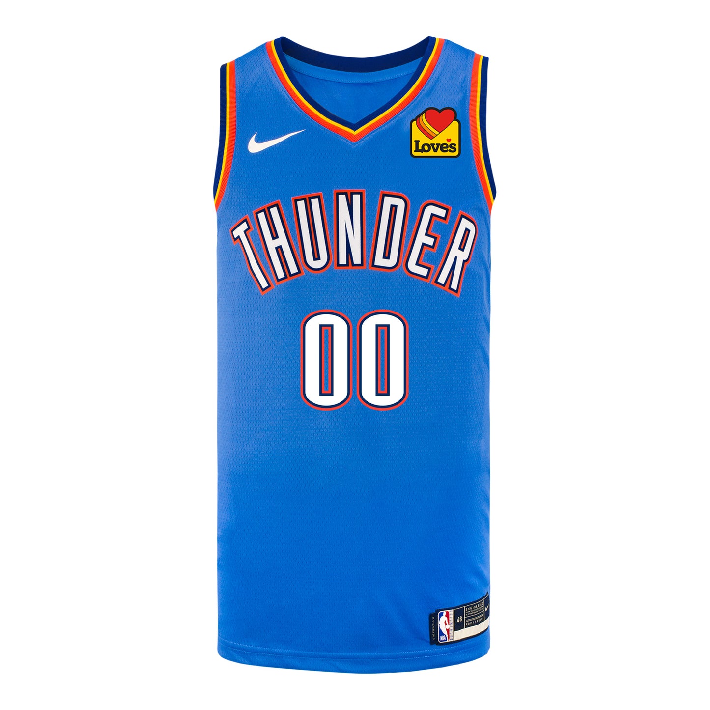 OKLAHOMA CITY THUNDER BENNETT STIRTZ ICON SWINGMAN JERSEY in Blue - Front view