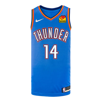 OKLAHOMA CITY THUNDER BENNETT STIRTZ ICON SWINGMAN JERSEY in Blue - Front view