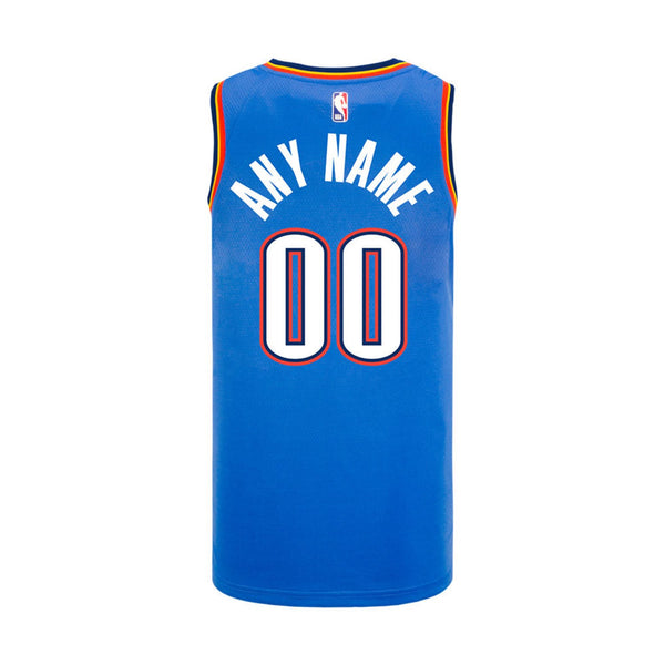 JUVENILE OKLAHOMA CITY THUNDER CUSTOM ICON SWINGMAN JERSEY 2024-25