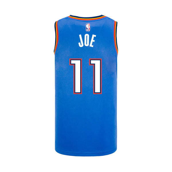 ISAIAH JOE NIKE YOUTH ICON SWINGMAN JERSEY IN BLUE - BACK VIEW