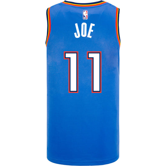 ISAIAH JOE NIKE ICON SWINGMAN JERSEY IN BLUE - BACK VIEW