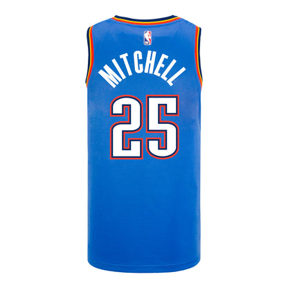 OKLAHOMA CITY THUNDER AJAY MITCHELL ICON SWINGMAN JERSEY -rear view