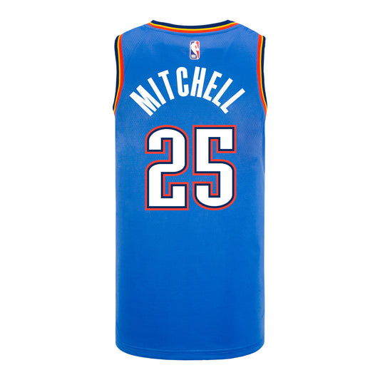 OKLAHOMA CITY THUNDER AJAY MITCHELL ICON SWINGMAN JERSEY -rear view