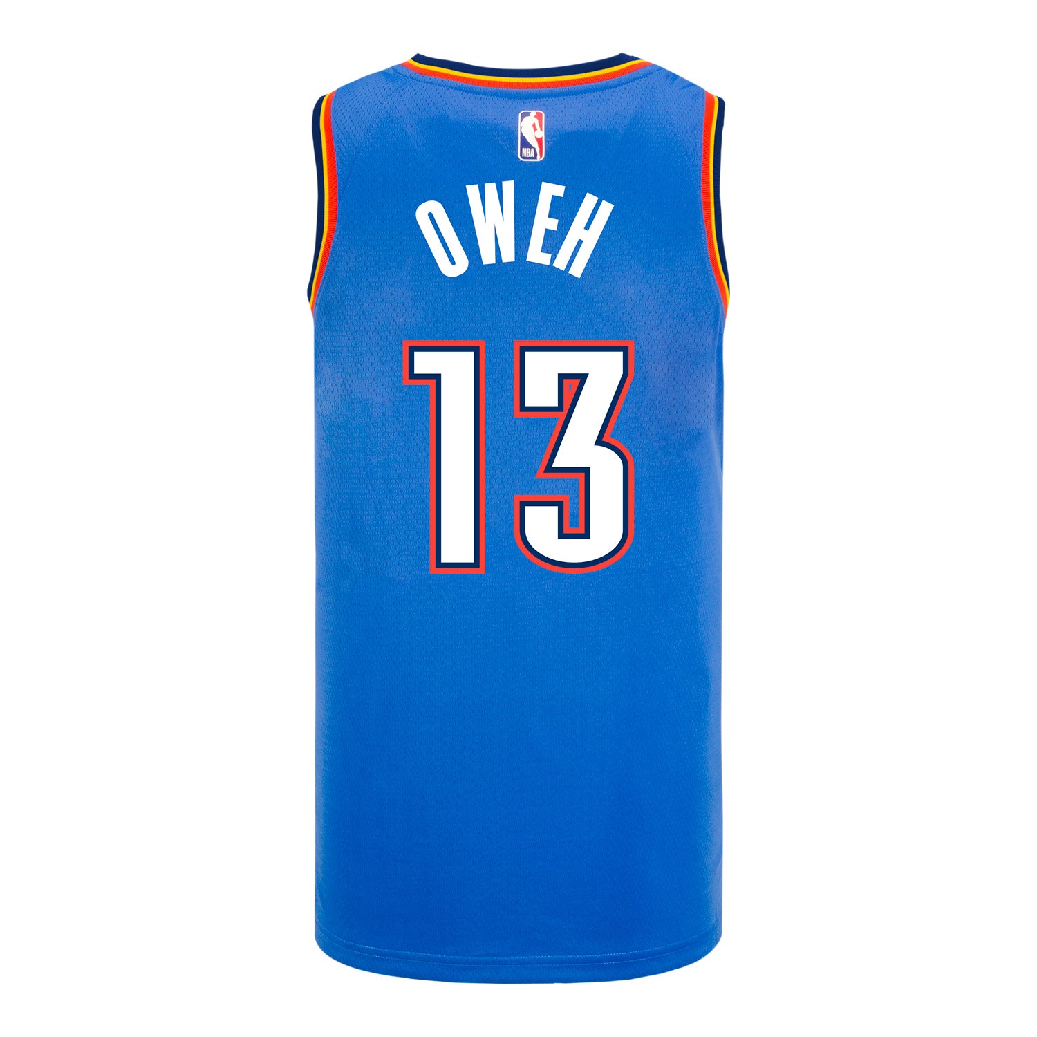 OKLAHOMA CITY THUNDER OTEGA OWEH ICON SWINGMAN JERSEY in Blue - Back View