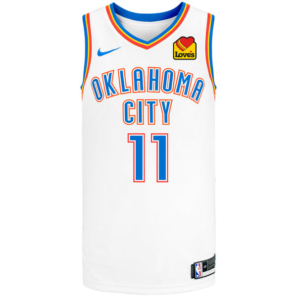 ISAIAH JOE NIKE ASSOCIATION SWINGMAN JERSEY IN WHITE - FRONT VIEW