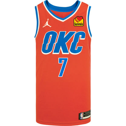 CHET HOLMGREN NIKE STATEMENT SWINGMAN JERSEY IN ORANGE - FRONT VIEW