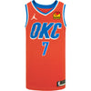 CHET HOLMGREN NIKE STATEMENT SWINGMAN JERSEY IN ORANGE - FRONT VIEW