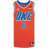 JAYLIN WILLIAMS NIKE STATEMENT SWINGMAN JERSEY IN ORANGE - FRONT VIEW