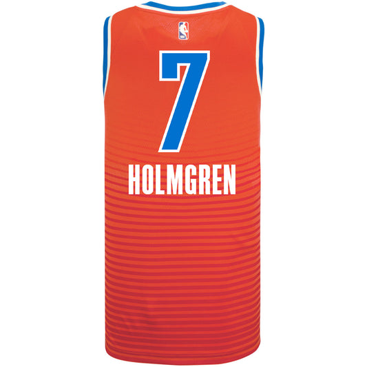 CHET HOLMGREN NIKE STATEMENT SWINGMAN JERSEY IN ORANGE - BACK VIEW