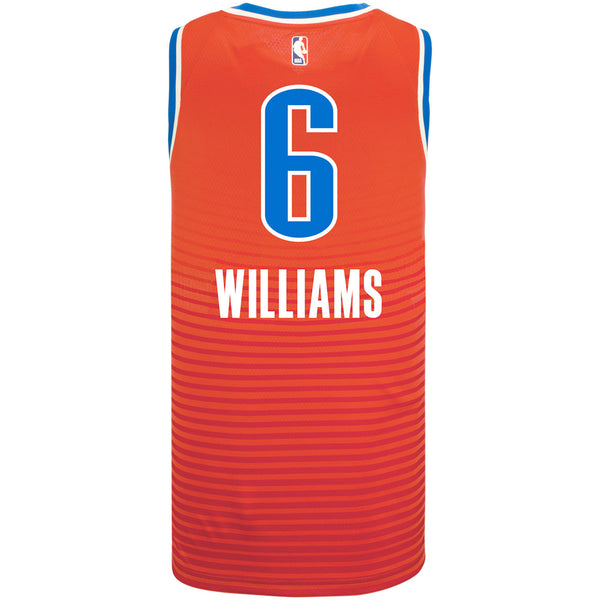 JAYLIN WILLIAMS NIKE STATEMENT SWINGMAN JERSEY IN ORANGE - BACK VIEW