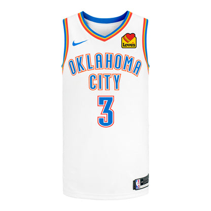 OKLAHOMA CITY THUNDER JARED McCAIN ASSOCIATION SWINGMAN JERSEY - 2025-26 in White - Front View