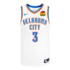 OKLAHOMA CITY THUNDER JARED McCAIN ASSOCIATION SWINGMAN JERSEY - 2025-26 in White - Front View