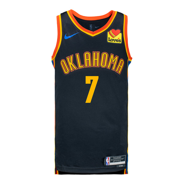 2024-25 OKLAHOMA CITY THUNDER CHET HOLMGREN CITY EDITION UNIFORM - Front View