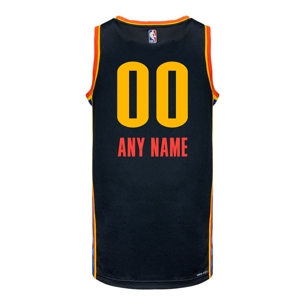 2024-25 OKLAHOMA CITY THUNDER CUSTOM CITY EDITION UNIFORM - Back View