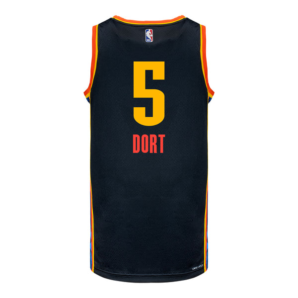 2024-25 OKLAHOMA CITY THUNDER LUGUENTZ DORT CITY EDITION UNIFORM - Back View