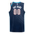 2025-26 OKLAHOMA CITY THUNDER CUSTOM CITY EDITION SWINGMAN JERSEY in Blue - Back view