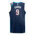 2025-26 OKLAHOMA CITY THUNDER ALEX CARUSO CITY EDITION SWINGMAN JERSEY in Navy - Back View