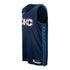 YOUTH 2025-26 OKLAHOMA CITY THUNDER CUSTOM CITY EDITION SWINGMAN JERSEY in Blue - Side View