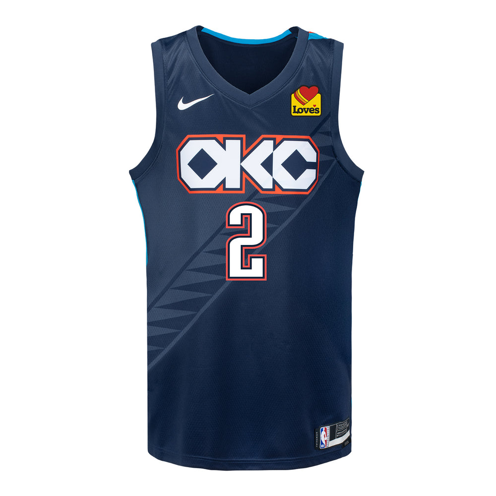 2025-26 OKLAHOMA CITY THUNDER SHAI GILGEOUS-ALEXANDER CITY EDITION SWINGMAN JERSEY - Front View