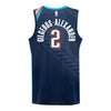 2025-26 OKLAHOMA CITY THUNDER SHAI GILGEOUS-ALEXANDER CITY EDITION SWINGMAN JERSEY - Back View