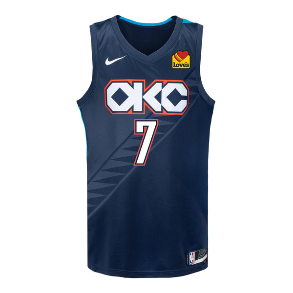 2025-26 OKLAHOMA CITY THUNDER CHET HOLMGREN CITY EDITION SWINGMAN JERSEY - Front View