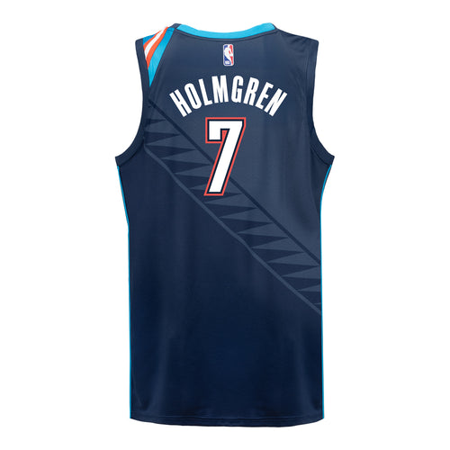2025-26 OKLAHOMA CITY THUNDER CHET HOLMGREN CITY EDITION SWINGMAN JERSEY