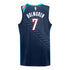 2025-26 OKLAHOMA CITY THUNDER CHET HOLMGREN CITY EDITION SWINGMAN JERSEY in Blue - BAck view