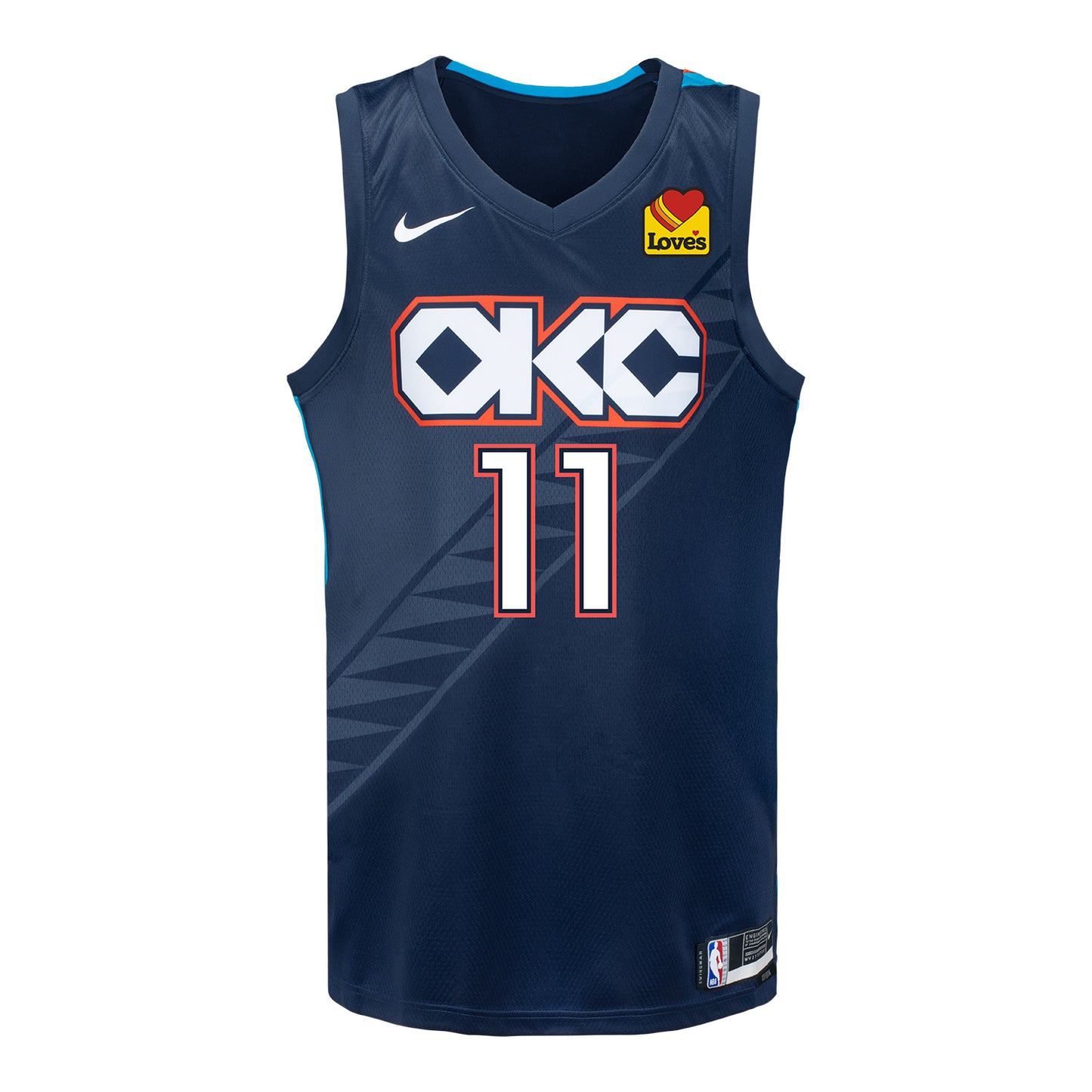 YOUTH 2025-26 OKLAHOMA CITY THUNDER ISAIAH JOE CITY EDITION SWINGMAN JERSEY - Front View