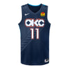 YOUTH 2025-26 OKLAHOMA CITY THUNDER ISAIAH JOE CITY EDITION SWINGMAN JERSEY - Front View