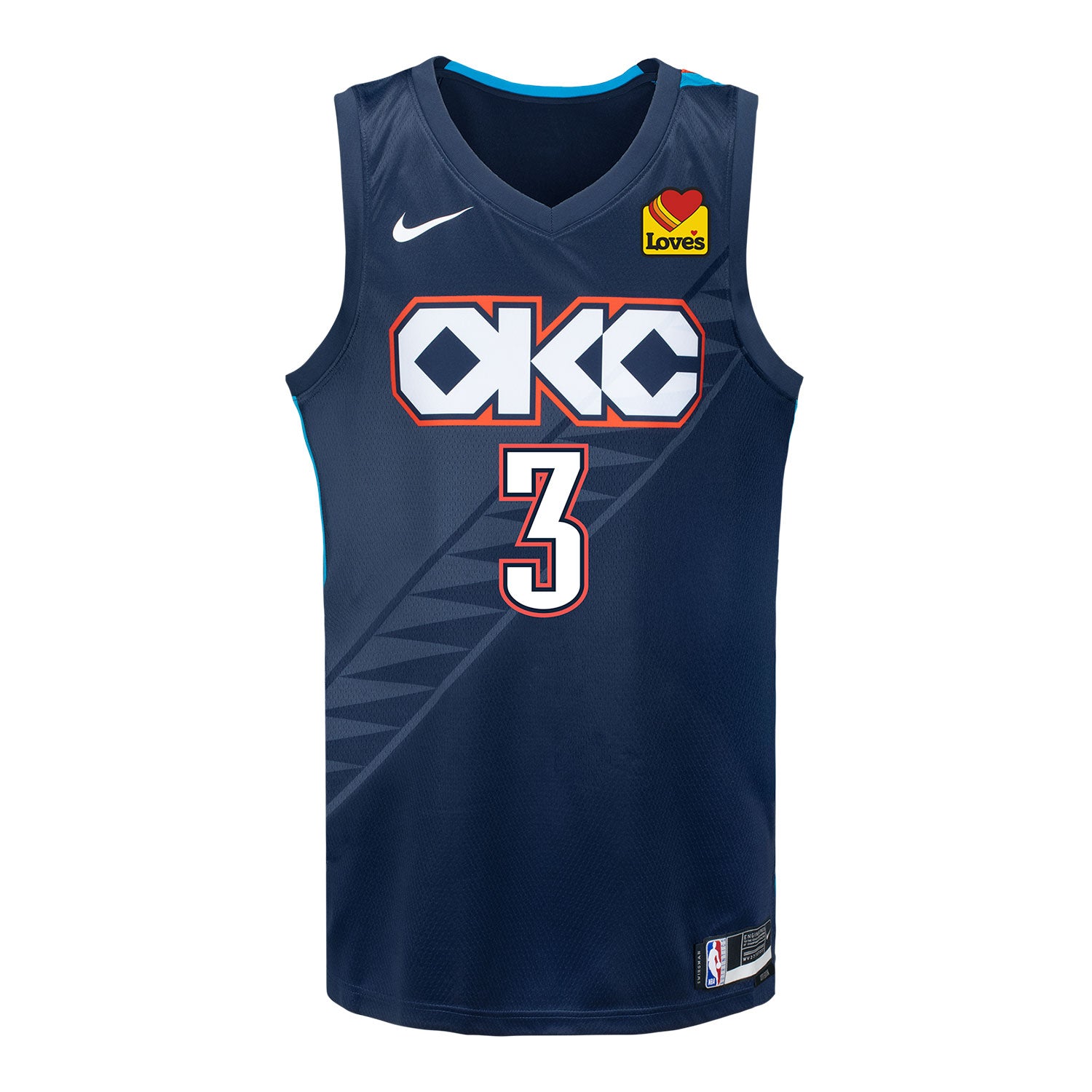 Kaimama様オーダー【ネイビー×ボーダー】7点セット Youth OKC Thunder Nike 2025-26 City Edition Jared McCain Swingman
