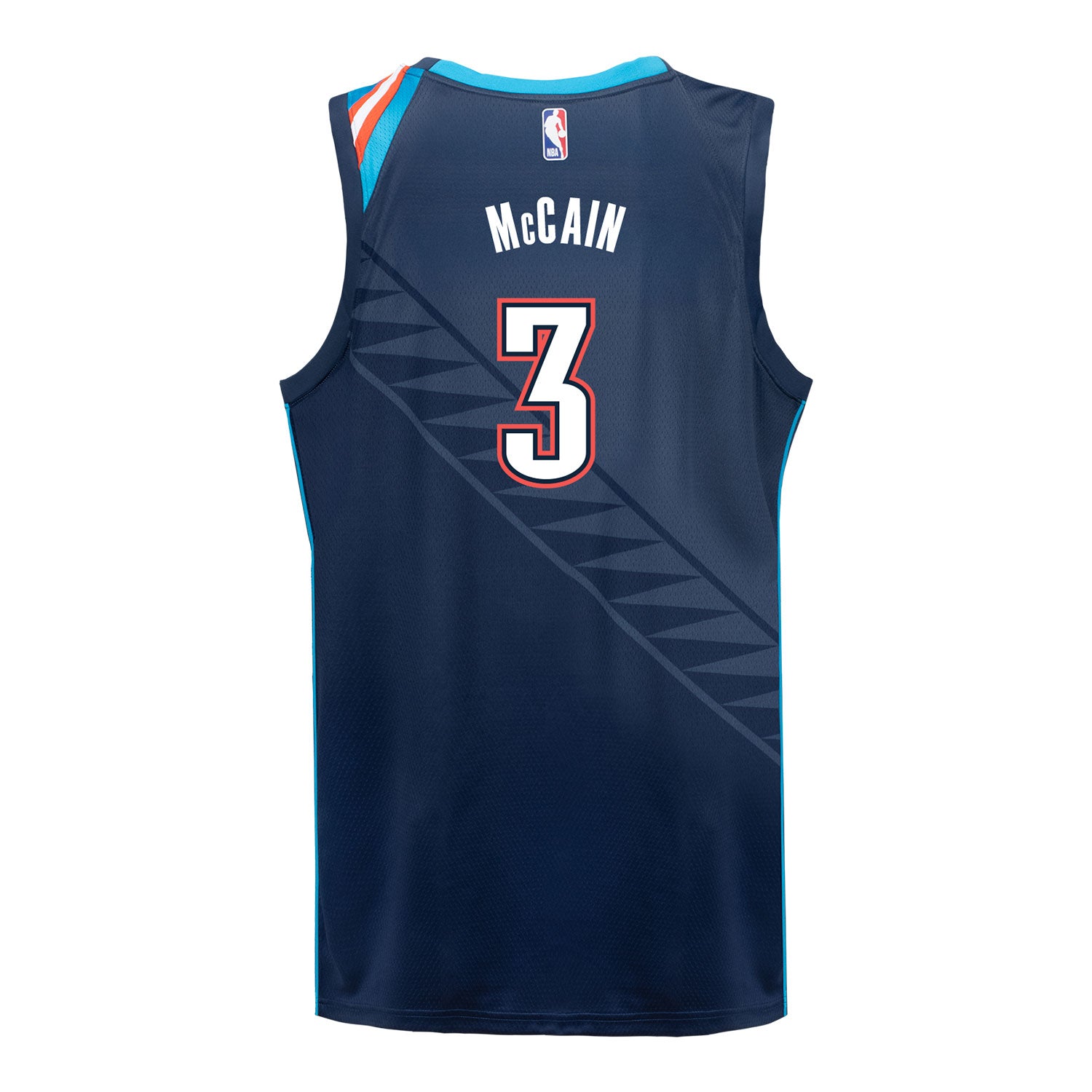 2025-26 OKLAHOMA CITY THUNDER JARED McCAIN CITY EDITION SWINGMAN JERSEY - 2025-26 - Back View