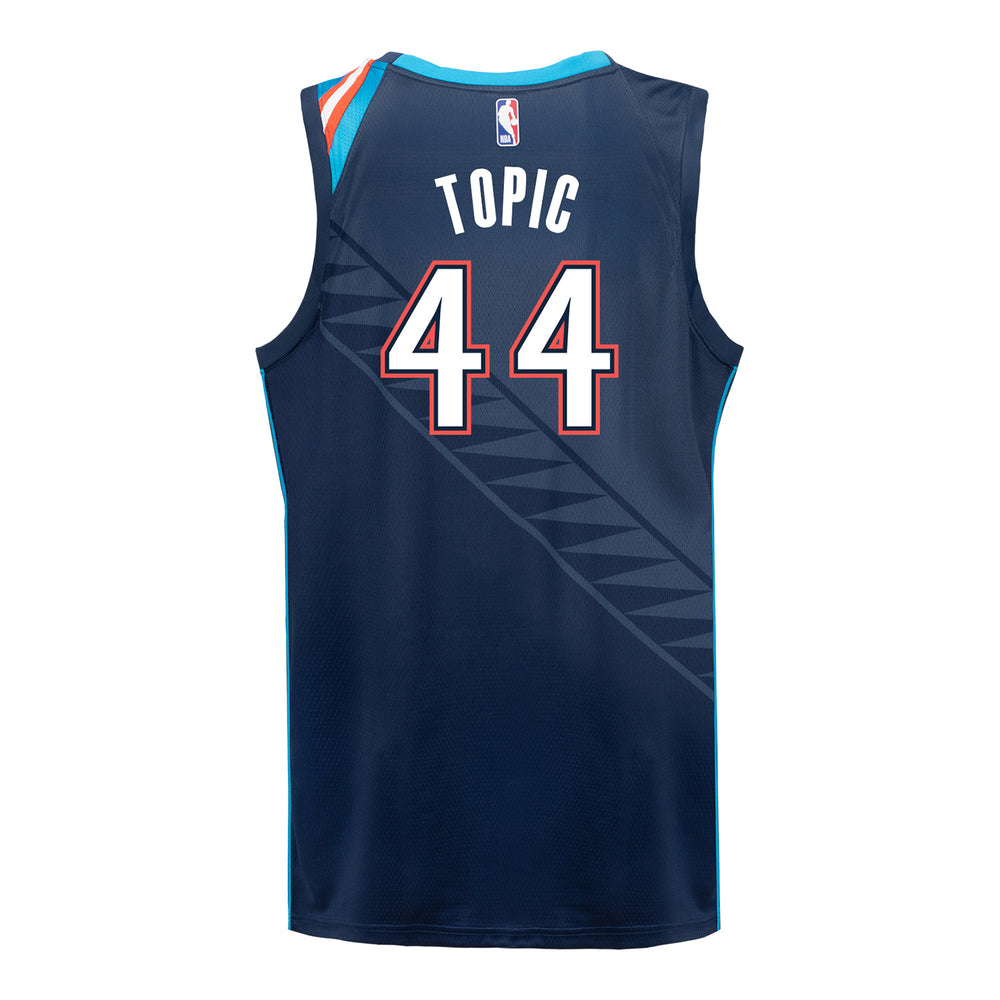 2025-26 OKLAHOMA CITY THUNDER NIKOLA TOPIC CITY EDITION SWINGMAN JERSEY