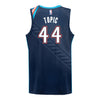 2025-26 OKLAHOMA CITY THUNDER NIKOLA TOPIC CITY EDITION SWINGMAN JERSEY in Blue - Back View