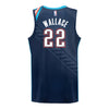 2025-26 OKLAHOMA CITY THUNDER CASON WALLACE CITY EDITION SWINGMAN JERSEY in Blue - Back View