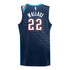 YOUTH 2025-26 OKLAHOMA CITY THUNDER CASON WALLACE CITY EDITION SWINGMAN JERSEY in Blue - Back View