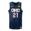 2025-26 OKLAHOMA CITY THUNDER AARON WIGGINS CITY EDITION SWINGMAN JERSEY - FRont View