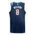 2025-26 OKLAHOMA CITY THUNDER JALEN WILLIAMS CITY EDITION SWINGMAN JERSEY in Blue - Back View